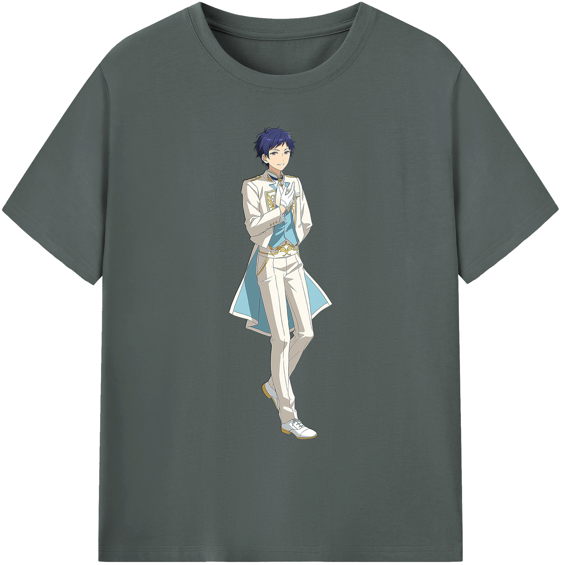 （画像用） あんさんぶるスターズ! Ensemble Stars 綿100％ メンズ半袖Tシャツ｜肌触りやわらか＆通気性